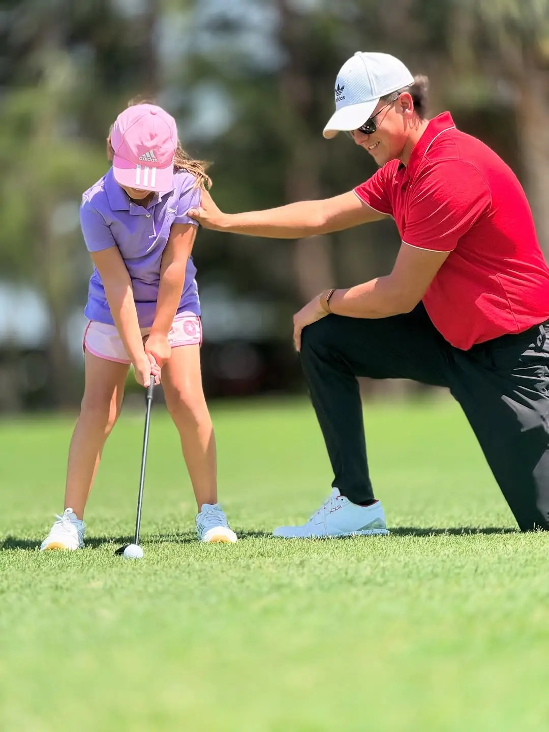 Najito Golf entrenando